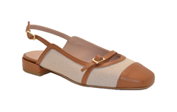 BALLERINA CON LACCETTO CUOIO